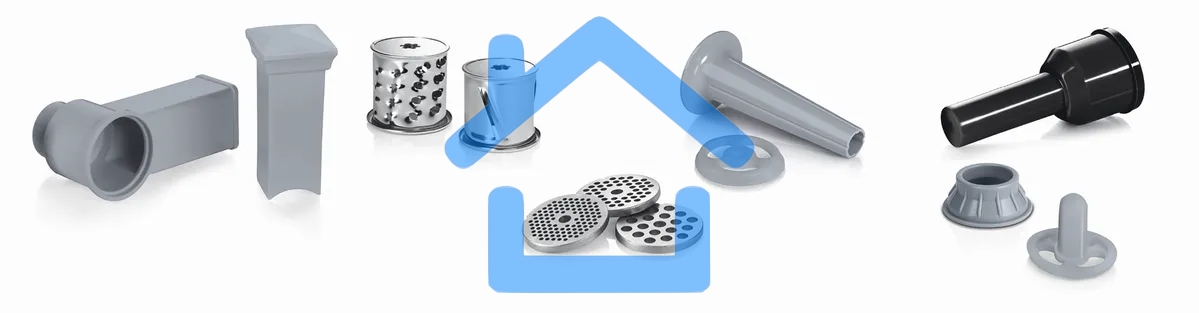 Мясорубка электрическая Bosch MFW67440 2000Вт черный/серебристый