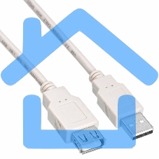 Кабель-удлинитель USB2.0 Buro USB2.0-AM-AF-0,75M USB A (m)/USB A (f) 0.75м