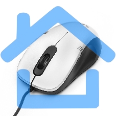 Мышь проводная Gembird MOP-100-S серебристый, 1000 dpi, USB, кнопки - 3