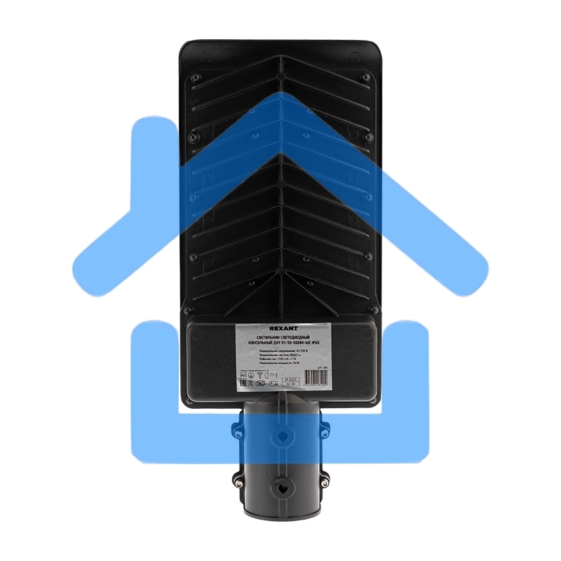 Светильник светодиодный консольный ДКУ 01-50-5000К-ШС IP65 черный Rexant