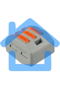 Клемма соединительная многоразовая Rexant 3-проводная, серая, 0.08-4 мм² (20 шт./уп.)