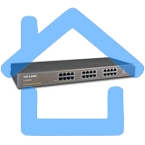 Сетевой коммутатор TP-Link SMB TL-SG1024 Коммутатор 24LAN 10/100/1000Mb/s Unmanagersd Gigabit Rackmount Switch