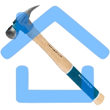 Молоток-гвоздодер GROSS American hickory 450г, угол 75, магнит, обрезиненная рукоятка 10418