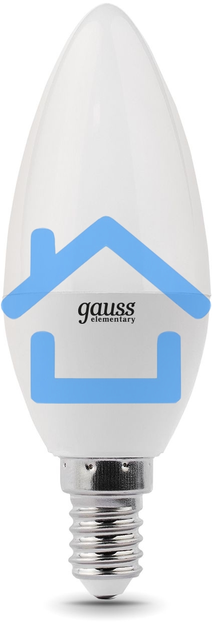 Лампа светодиодная LED 8Вт E14 220В 4100К Elementary свеча 33128 Gauss