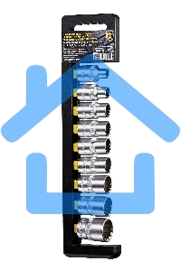 Набор головок BERGER BG2039 торцевых 1/2'' spline 9предметов