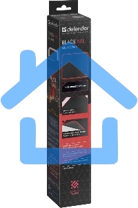 Игровой коврик Defenderчерный XXL 400x355x3 мм, ткань+резина