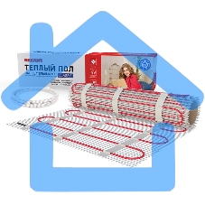 Теплый пол (нагревательный мат) Rexant Classic RNX -2,0-300 (площадь 2,0 м2 (0,5 х 4,0 м)),300 Вт, двухжильный с экраном