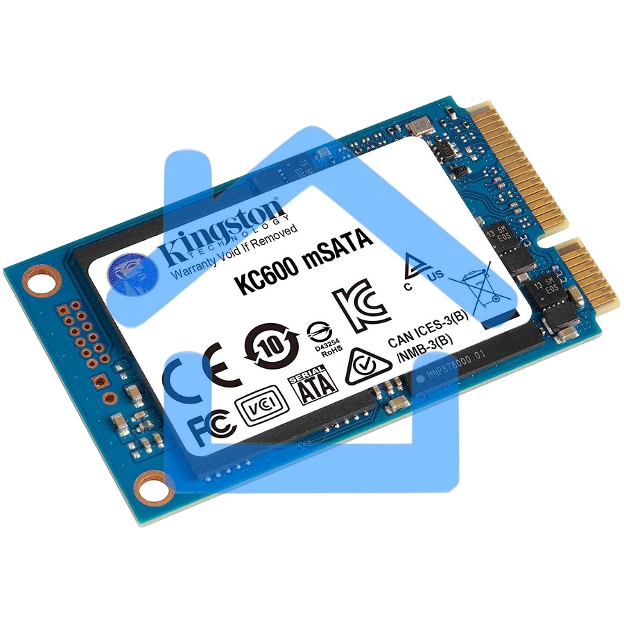 Накопитель SSD Kingston KC600, 1024Gb, mSATA, R/W 550/520