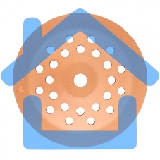 Чашка алмазная Matrix зачистная, 230 мм двухрядная