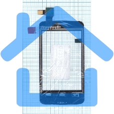 Сенсорное стекло (тачскрин) для Alcatel One Touch Tribe 3041D черное