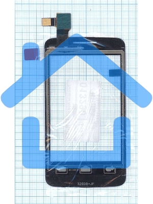 Сенсорное стекло (тачскрин) для Alcatel One Touch Tribe 3041D черное