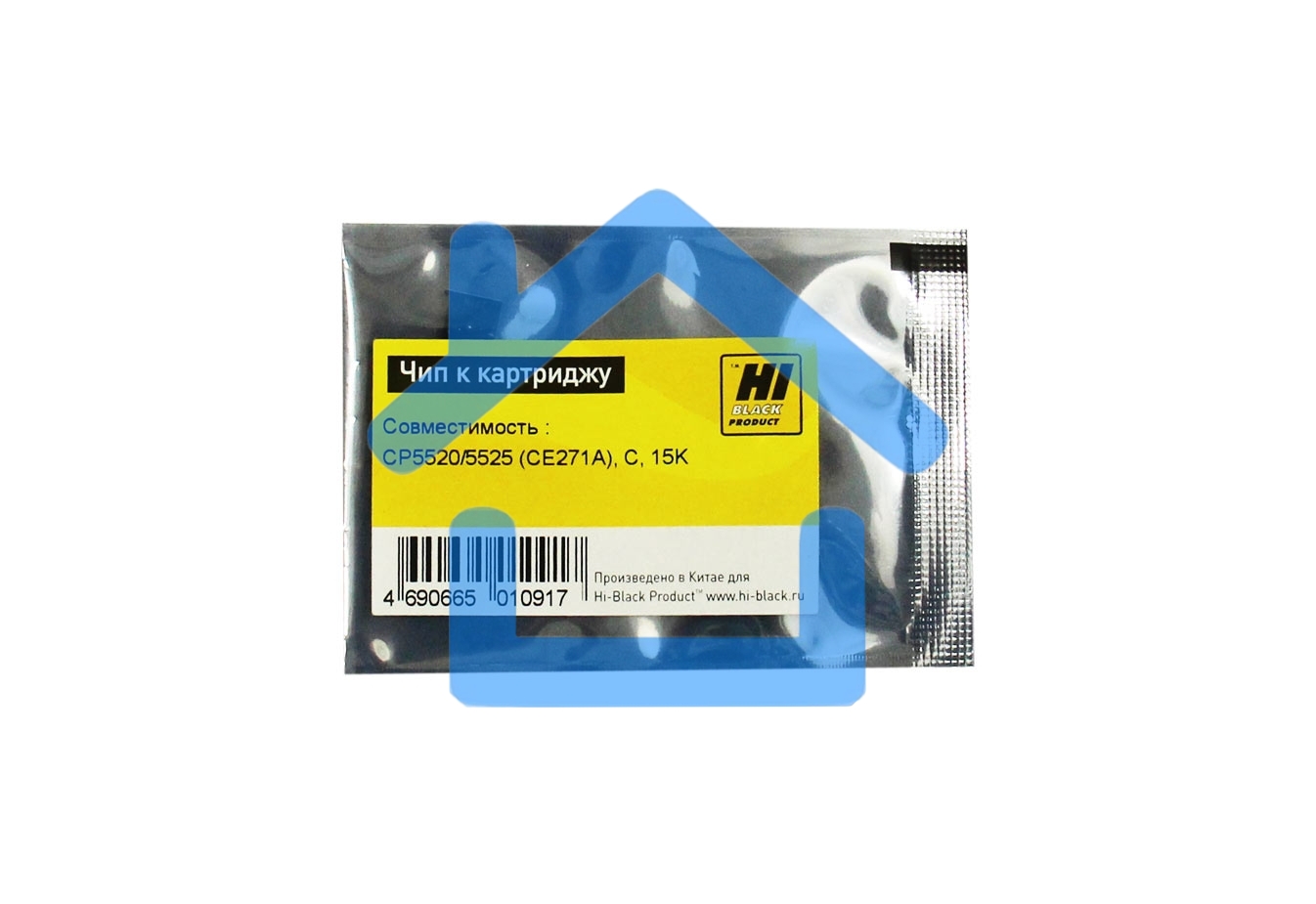 Чип Hi-Black к картриджу HP Color LJ CP5520/5525/n/dn/xh new, 15k, C
