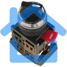 Переключатель AC-22 на 2 полож. черный I-O 1з+1p ИЭК BSW10-AC-2-K02