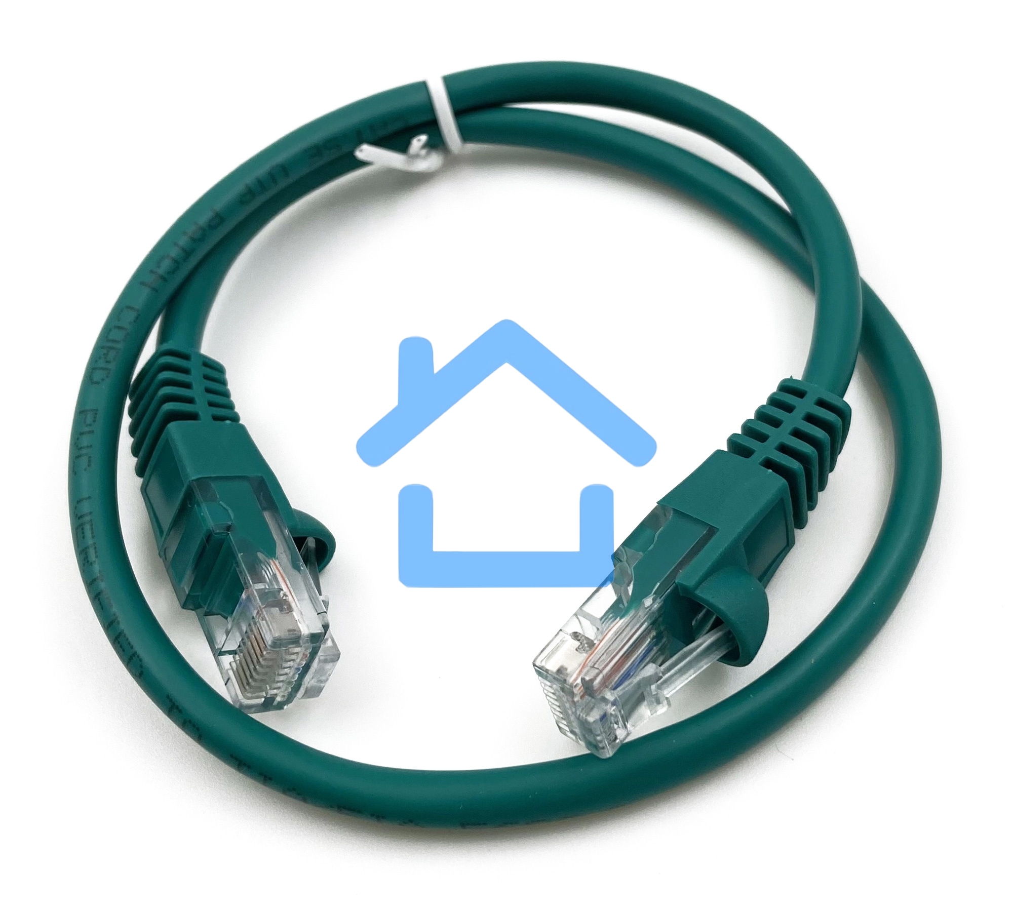 Патч-корд Buro cat5E molded 0.5м зеленый RJ-45 (m)-RJ-45 (m)