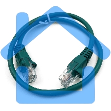Патч-корд Buro cat5E molded 0.5м зеленый RJ-45 (m)-RJ-45 (m)