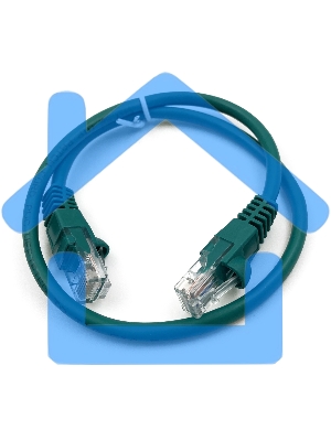 Патч-корд Buro cat5E molded 0.5м зеленый RJ-45 (m)-RJ-45 (m)