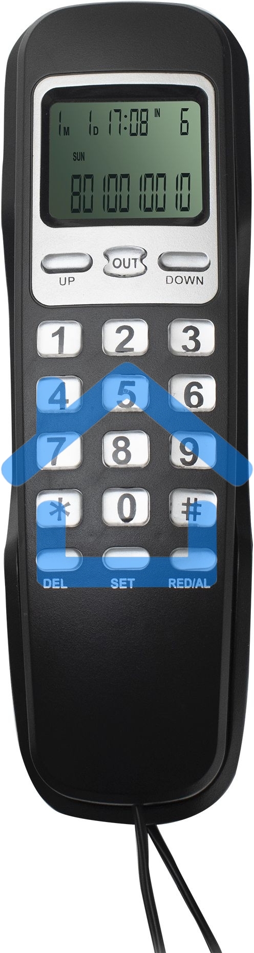 Телефон проводной Ritmix RT-010 черный