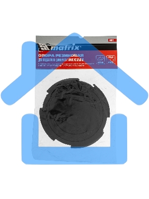 Резиновая опора для подкатного домкрата Matrix универсальная, D=100 mm, d=90, H=12 mm