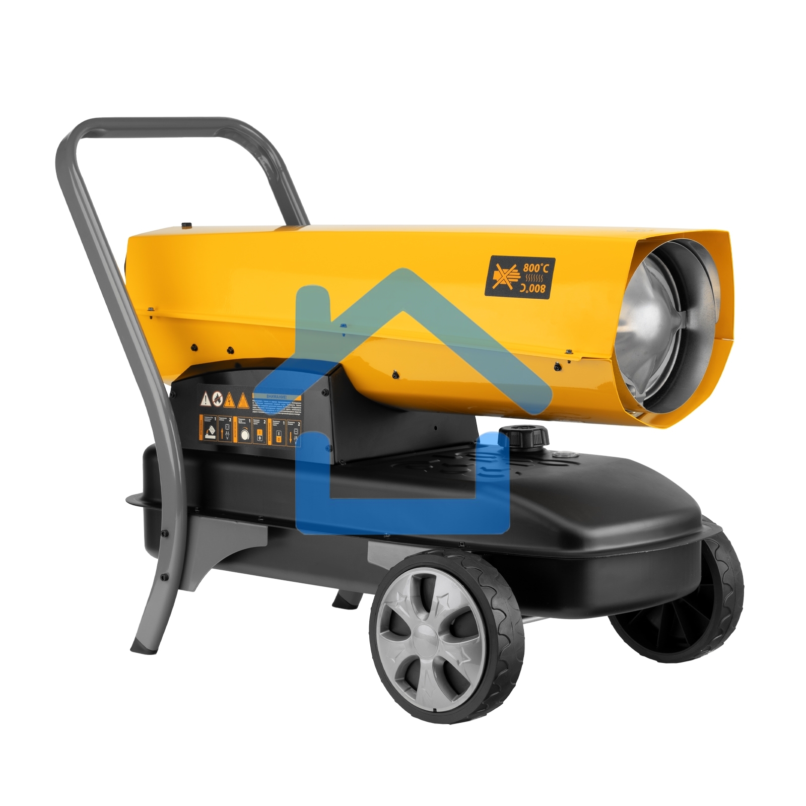 Дизельная тепловая пушка Denzel DHG-45i, 45 кВт, 1000 м3/ч, прямой нагрев, электронный термостат