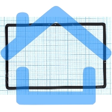 Стекло для Samsung Galaxy Tab S7+ SM-T970N SM-T975N черный