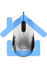 Мышь проводная Gembird MOP-100-S серебристый, 1000 dpi, USB, кнопки - 3