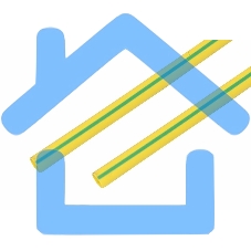 Термоусаживаемая трубка Rexant 15,0/7,5 мм, желто-зеленая, упаковка 50 шт. по 1 м