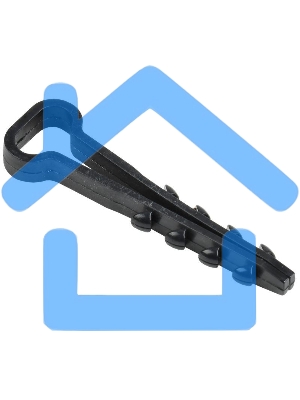 Дюбель-хомут d5х8мм для круглого кабеля нейлон черный (уп.100шт) ИЭК UHH36-5-8-100