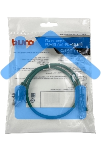 Патч-корд Buro cat5E molded 0.5м зеленый RJ-45 (m)-RJ-45 (m)