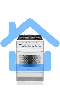 Плита комбинированная Gefest ПГЭ 5502-03 0042 белый, конфорок 4 газовых, духовка 55 л, 50 см x 85 см x 58.5 см