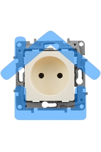 Розетка 2К винты, сл. кость ETIKA 