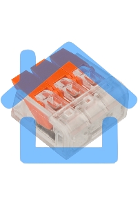 Клемма соединительная рычажковая компактная Rexant 3-проводная, прозрачная, 0.14-4 мм² (20 шт./уп.)