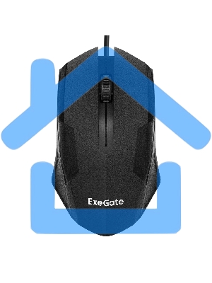 Мышь проводная ExeGate SH-9025L2 OEM черный, 1000 dpi, USB, кнопки - 3