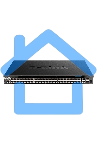 Коммутатор управляемый L3 стекируемый D-Link DGS-1520-52MP/A1A с 44 портами 10/100/1000Base-T, 4 портами 100/1000/2.5Gbase-T, 2 портами 10Gbase-T и 2 портами 10Gbase-X SFP+