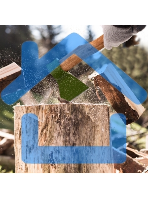 Топор кованный, в сборе, 600/850 г, деревянное топорище, 400 мм, Б1 Сибртех