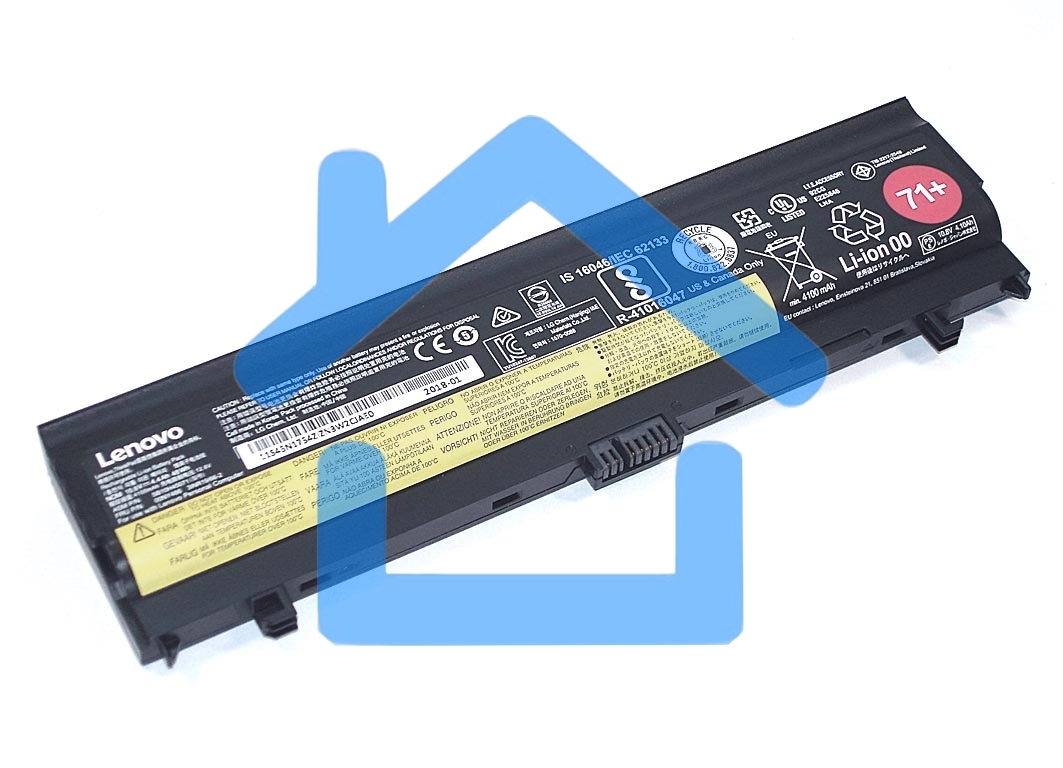 Аккумуляторная батарея для ноутбука Lenovo L560 L570 (00NY486 71+) 10.8V 48Wh черный