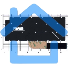 Клавиатура для ноутбука Dell Latitude 3301 черная без рамки
