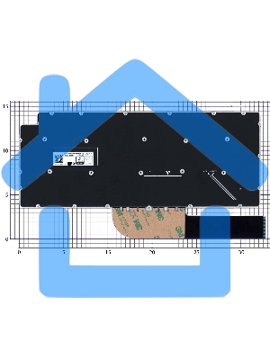 Клавиатура для ноутбука Dell Latitude 3301 черная без рамки