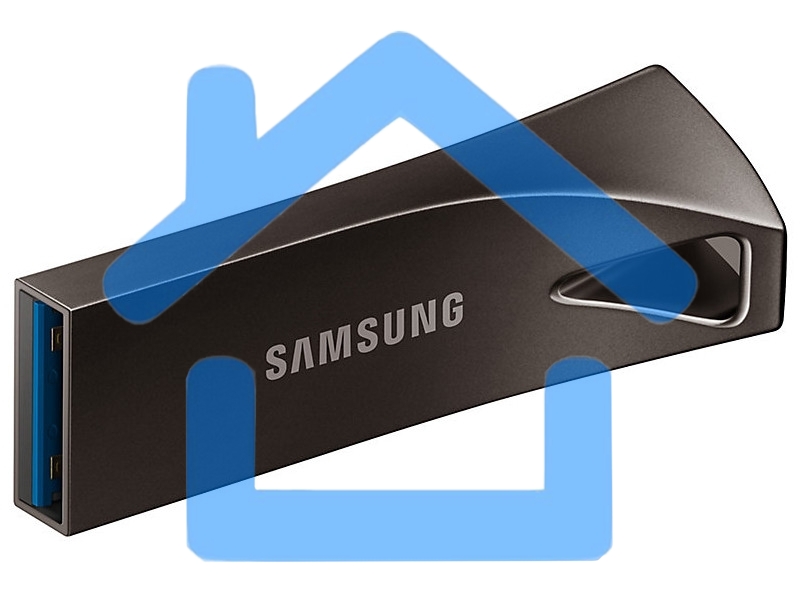 Флешка USB R/W 64Gb USB Drive <USB 3.1> Samsung BAR Plus (up to 300Mb/s) (MUF-64BE3/APC) серебристый