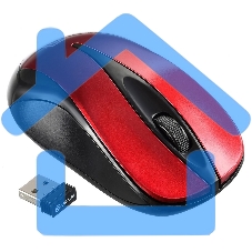 Мышь беспроводная Oklick 675MW черный/красный, 800 dpi, радиоканал, USB, кнопки - 3