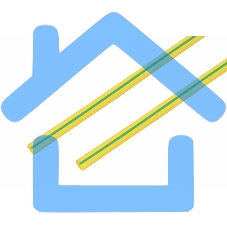 Термоусадка 8,0 / 4,0 мм, желто-зеленая (1м) 20-8007 Rexant