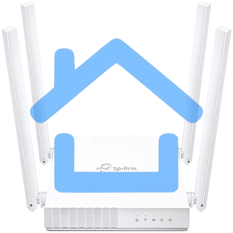 Роутер беспроводной TP-Link Archer C24 AC750 10/100BASE-TX белый