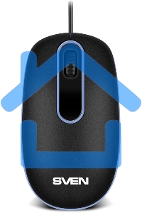 Мышь проводная SVEN RX-90 черный, 1000 dpi, USB, кнопки - 3