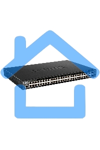 Коммутатор управляемый L3 стекируемый D-Link DGS-1520-52MP/A1A с 44 портами 10/100/1000Base-T, 4 портами 100/1000/2.5Gbase-T, 2 портами 10Gbase-T и 2 портами 10Gbase-X SFP+