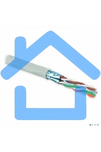 Кабель ExeGate FTP 4 пары кат.5e медь, 24AWG, экран, бухта 305м, серый, PVC