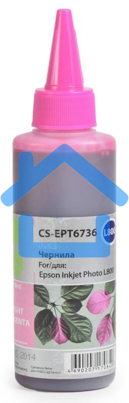 Чернила Cactus CS-EPT6736 светло-пурпурный (100мл) Epson L800