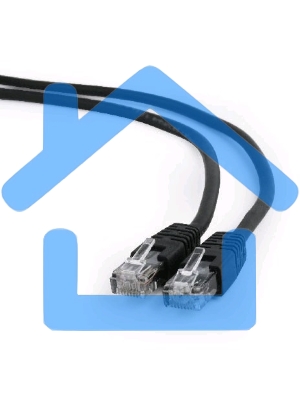 Патч-корд UTP Cablexpert кат.6, 0.5м, литой, многожильный черный