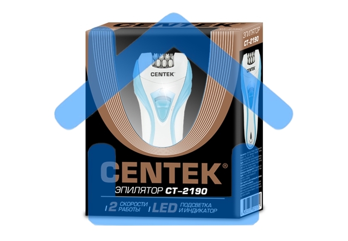 Эпилятор Centek CT-2190 бело-синий