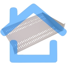 Полка перфорированная консольная 2U, глубина 200 мм, МС-20