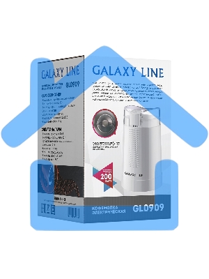 Кофемолка электрическая Galaxy Line GL 0909, белый, роторная, 200 Вт, вместимость контейнера 45 г