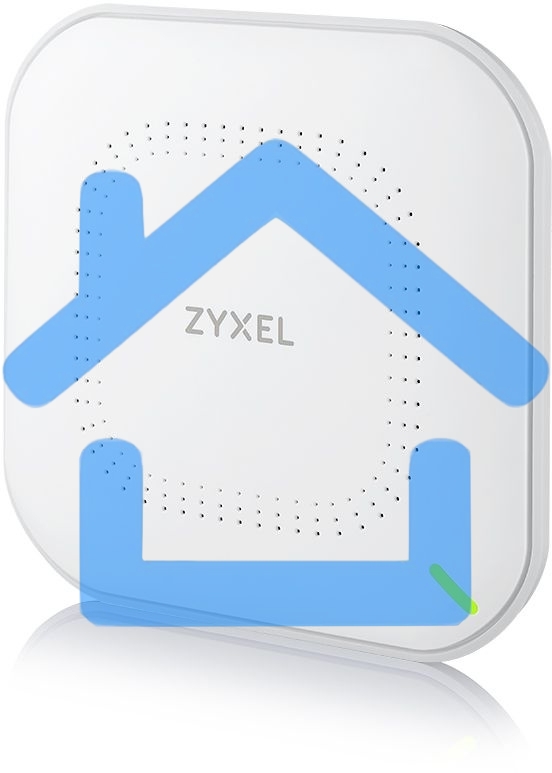 Гибридная точка доступа Zyxel NebulaFlex NWA50AX, WiFi 6, 802.11a/b/g/n/ac/ax (2,4 и 5 ГГц), MU-MIMO, антенны 2x2, до 575+1200 Мбит/с, 1xLAN GE, PoE, без поддержки Captive portal и WPA-Enterprise, защ